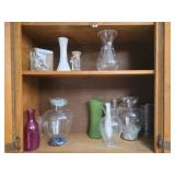 Estate lot of glass vases