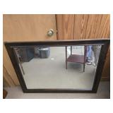 Wood framed beveled edge