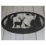 Big metal deer sign