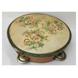 Antique tambourine floral
