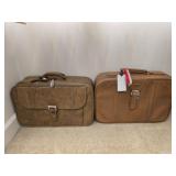 Lot of 2 vintage brief cases
