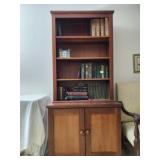 Vintage beautiful book case with two doors
