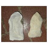 Lot of 2 large arrowheads
