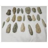 Lot of 20 over sized arrowheads
