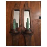 Pair of candle holders