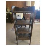 4 tier wood shelf
