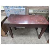 Dark wood table