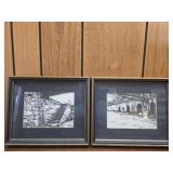 Pair of Barbra may be pen on canvas signed