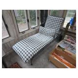 Iron outdoor lounge chair