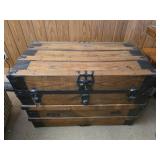 Vintage Wood and metal chest