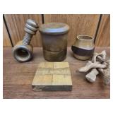 Lot of wood decor and game