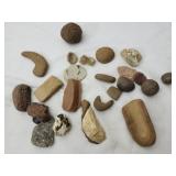 Lot of stones and artifacts