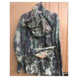 Camo foldable stool and jacket