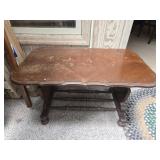 Dark wood table
