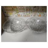 Pair of crystal bowls