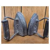 Lot of 2 Cumberland cast iron Irons