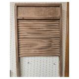 Vintage wood washboard