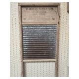 Vintage Standard family wood and metal washboard