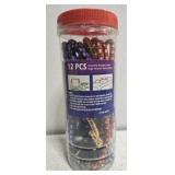 12pc assorted bungee cords