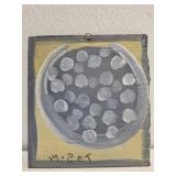 Original Mose T painting MOON on wood