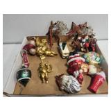 Lot of Vintage Christmas ornaments