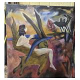 Gorgeous hand painted om canvas art