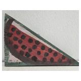 Original Mose T painting WATERMELON on wood