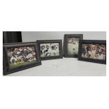 Lot of 4 framed Alabama football pictures