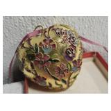 cloisonné heart ornament