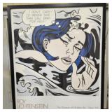 Large Roy Lichtenstein 1963 Print " Drowing Girl "