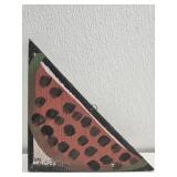 Original Mose T painting WATERMELON on wood