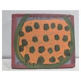 Original Mose T Orange & Green Watermelon Painting