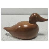 Miniature wooden duck