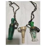 Lot of 2 duck calls and a whistle