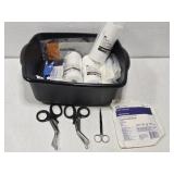 Lot of Misc Forst Aid Medical Tape Scissors Etc