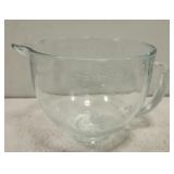 Large kitchen aid glass mixing bowl