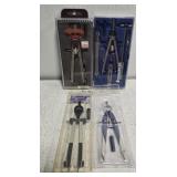 Lot of 4 drawing protractors