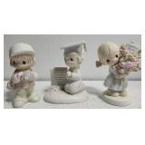 Precious moments lot of 3 figurines
