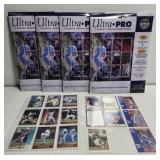 4 packs of Ultra pro 9 pocket trading card pages