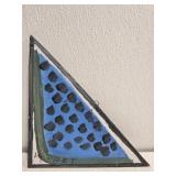 Original Mose T painting blue watermelon on wood