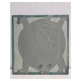 Original Mose T Green Animal Painting on Wood