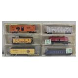 Set of 6 model power n scale freight cars