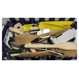 Lot of cooking utensils BLUE CRATE NOT INCLUDED