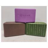 3 misc yoga blocks