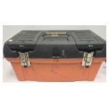 Stanley orange and black toolbox