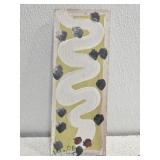 Original Mose T White Snake Painting on Wood