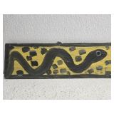 Original Mose T painting SNAKE on wood