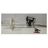 Battery charged boat light with clamp