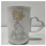 Precious moments coffee cup " my love " 1990