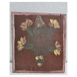 Original Mose T Green Turtle Painting on Wood